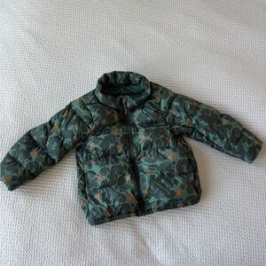 Uniqlo Marrimeko Green and Orange Patterned Jacket